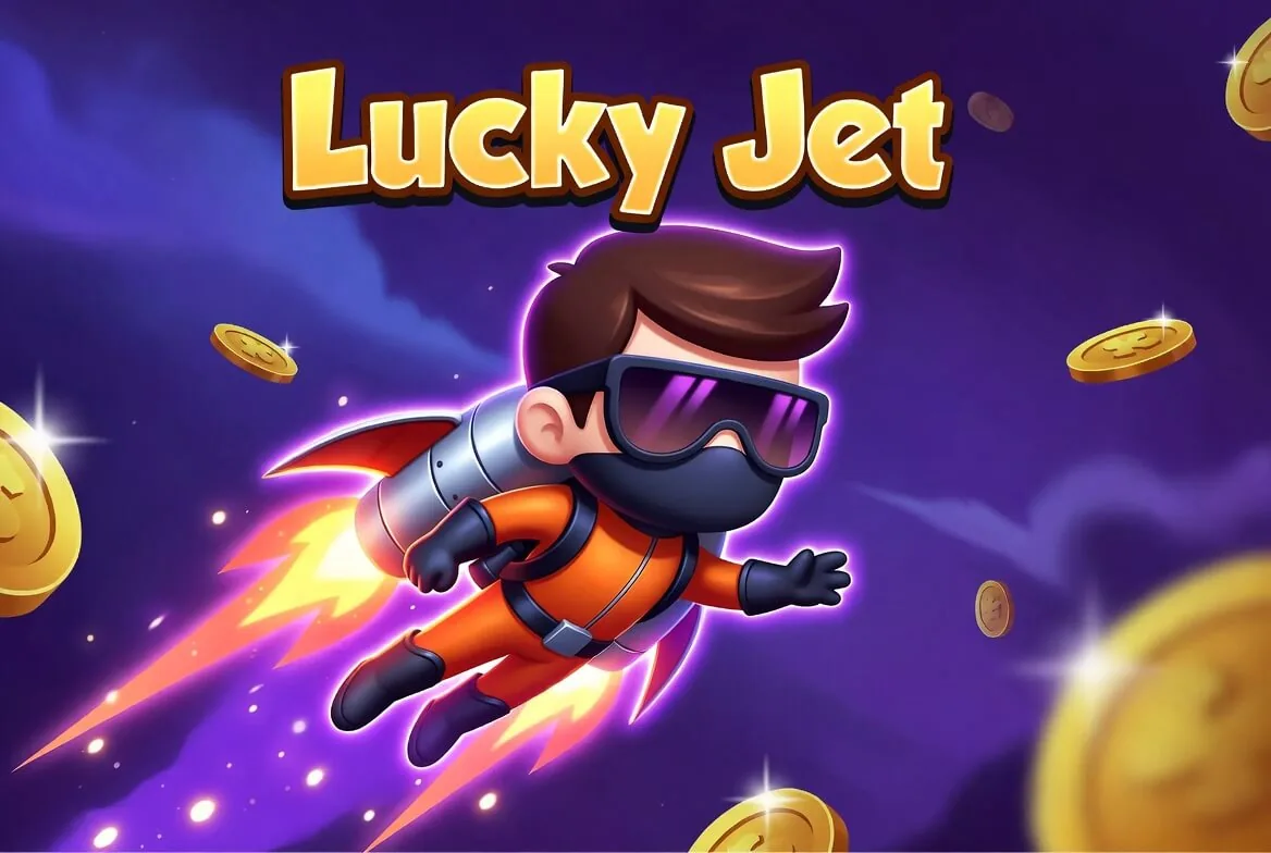Lucky Jet aberto no celular depois do download do app do cassino